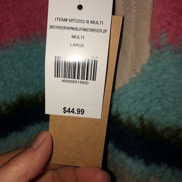 Brand New with tags Quarter Zip Fleece Pullover - Picture 3 of 5